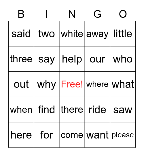 Bella V2 Bingo Card