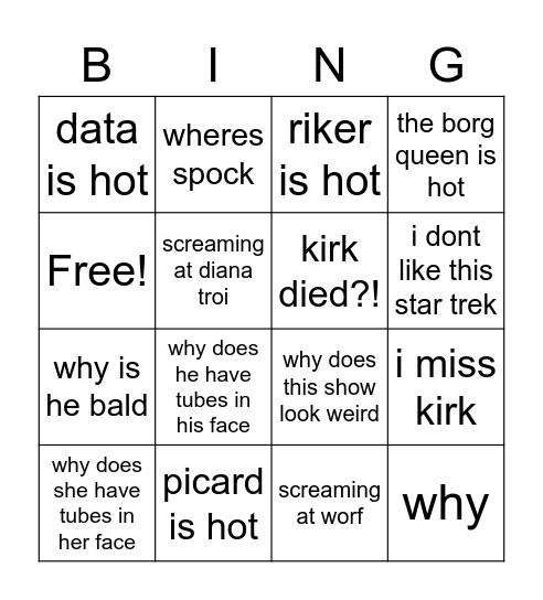 school project Bingo Card