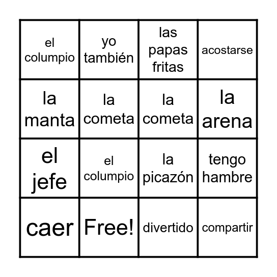 Katie Woo: La Jefa del Mundo Bingo Card