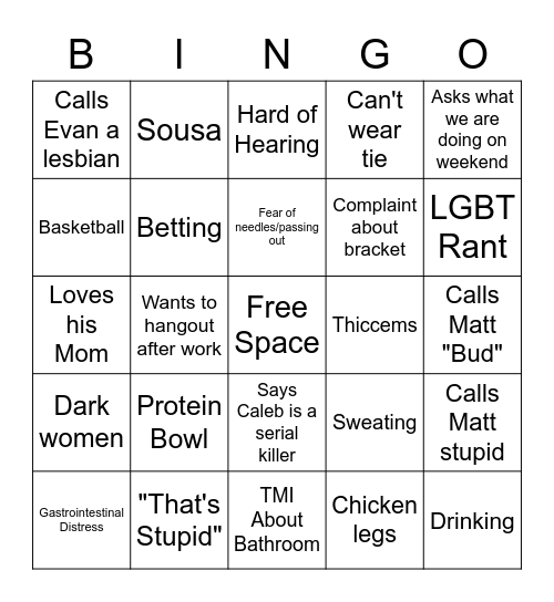 Devon Bingo Card