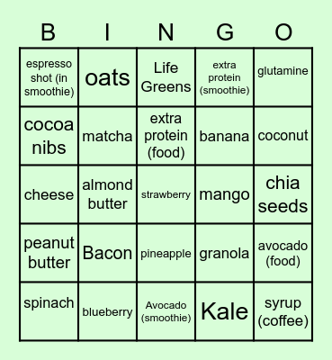 UPSELL CONTEST Bingo Card