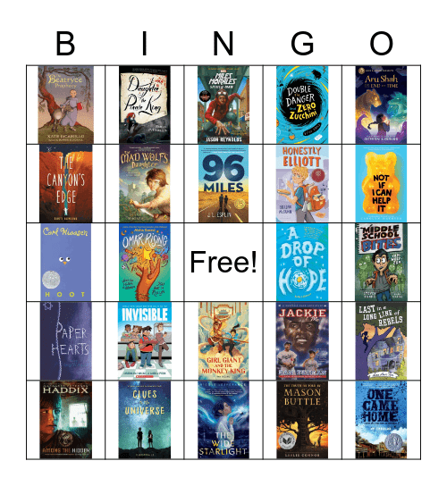 Book Bingo #1 Bingo Card