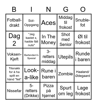 Bratibingo Card