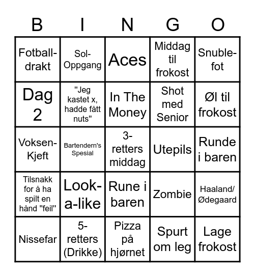 Bratibingo Card