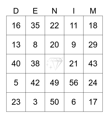 Westminster Gala 2023 Bingo Card