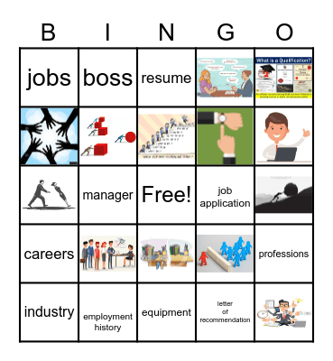 Keep Up the Good Work!  Vocabulary Unit 4 Bingo Card