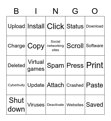 Computer-Based Vocabulary Bingo Card