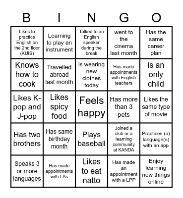 MOOC class - Spring 2023 Bingo Card