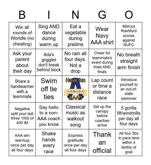 Far Western Bingo 2023 Bingo Card