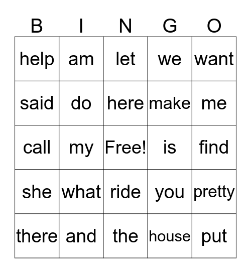 Bingo Card