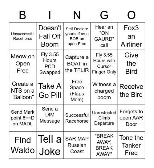 Random All Bingo Card