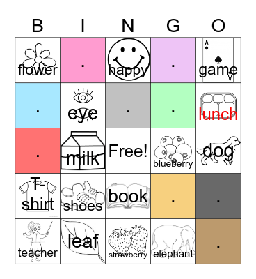 2nd Grade Bingo! Bingo Card