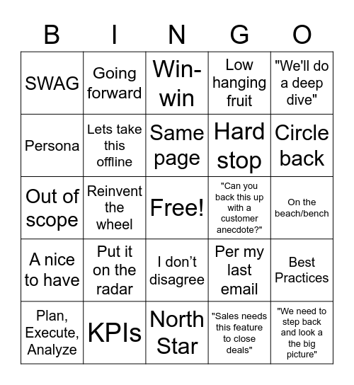 PBS Bingo Card