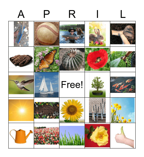 Spring Bingo Card