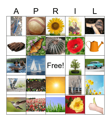 Spring Bingo Card