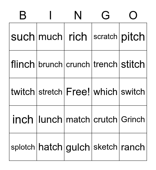 3-9 Bingo Card