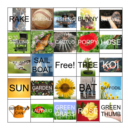 Spring BINGO Card