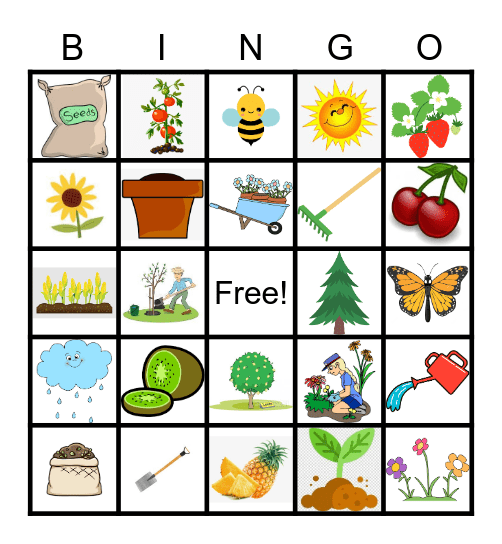 HORTICULTURE BINGO! Bingo Card