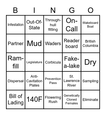 AIS BS Bingo Card