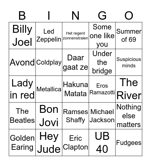 Bingel Bingo Card
