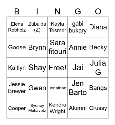 Blice Spring 2023 Bingo Card