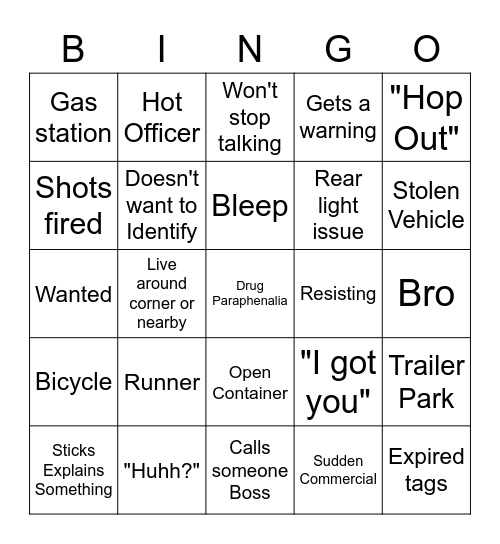 OP Live Bingo Card
