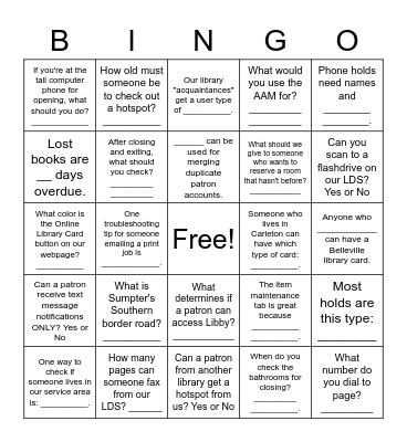 Circulation Pro Edition Bingo Card