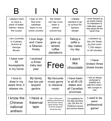 ICCM x GRM SOCIAL Bingo Card