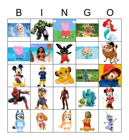 Melissa's Fight Bingo Card
