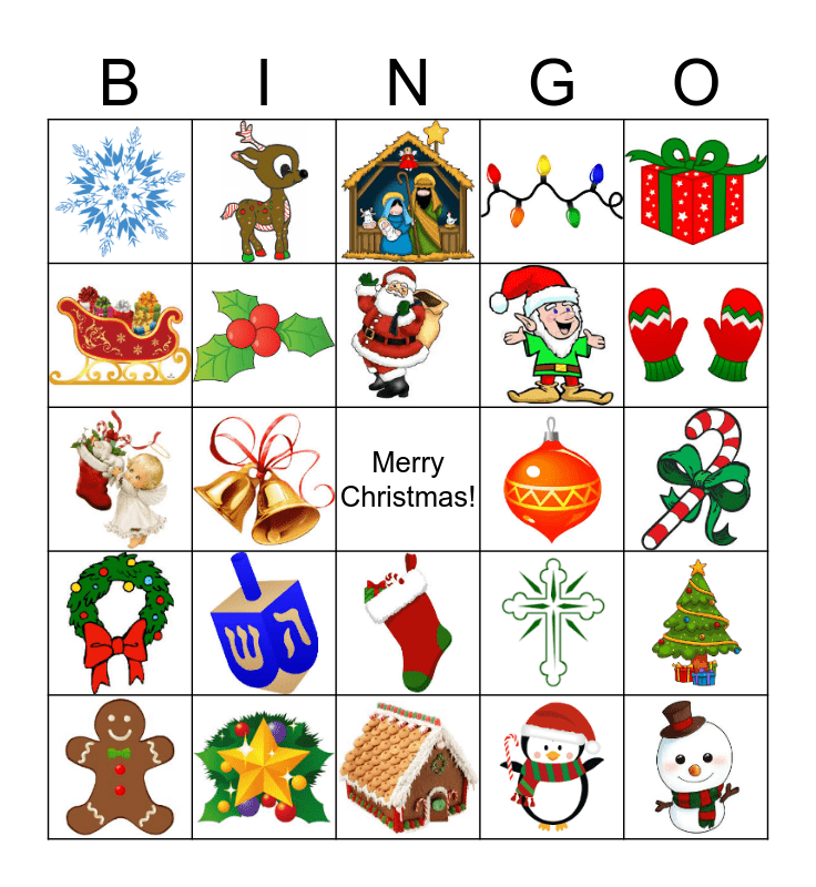 Christmas Bingo Card