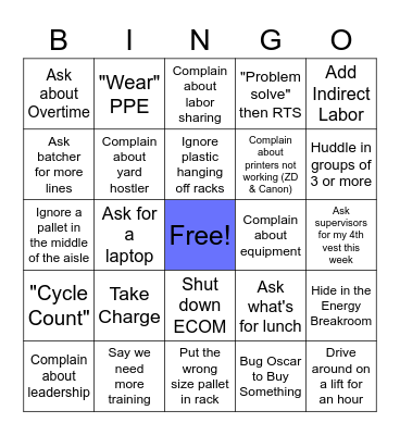 Tesla M2 Bingo Card