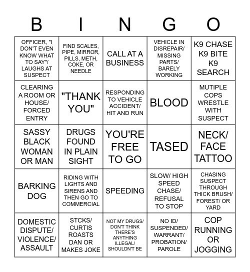 OP LIVE Bingo Card