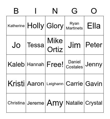 OneEighty Fun Facts BINGO Card