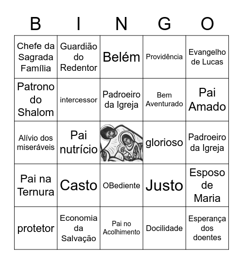 Viva o Glorioso São José! Bingo Card