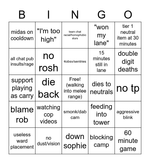 BIG JEB BINGO Card