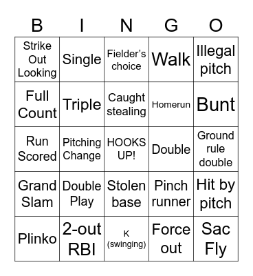 SHU Pirates Softball 2023 Bingo Card