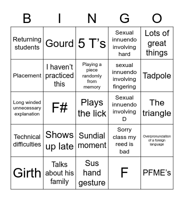 Dr. Murphy Bingo Card