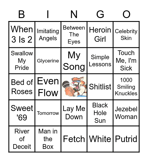 GrUNgE!! Bingo Card