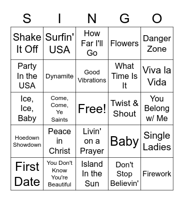 PROSPER STAKE YOUTH Bingo Card