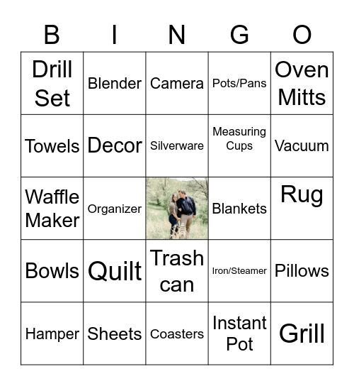 Wedding Bingo Card