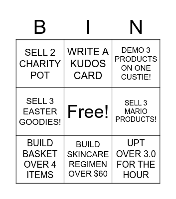 WEEKEND BINGO! Bingo Card