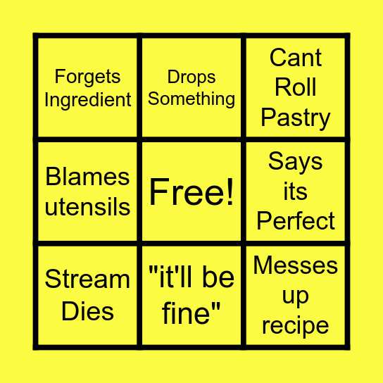 Mike Makes Beef Bingo Card