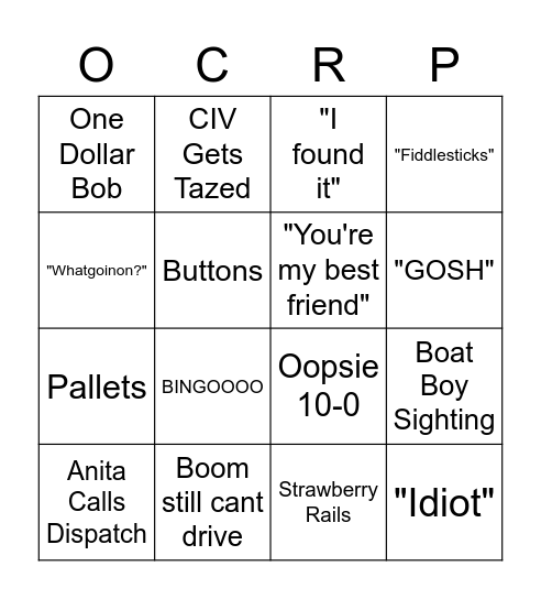 BINGOCRP Bingo Card