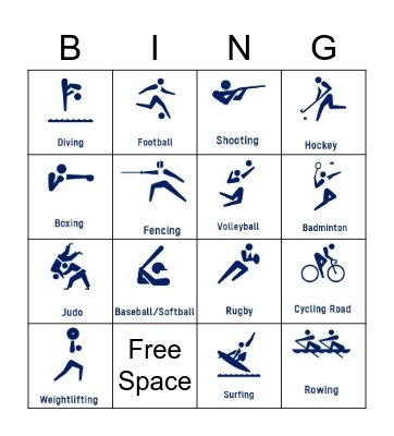 The Summer Olympics Bingo Card