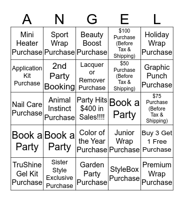 Christmas Bingo Card
