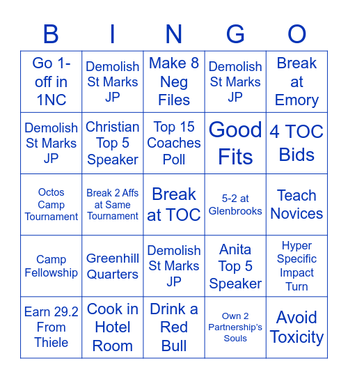 BS Junior Bingo 🐒 Bingo Card