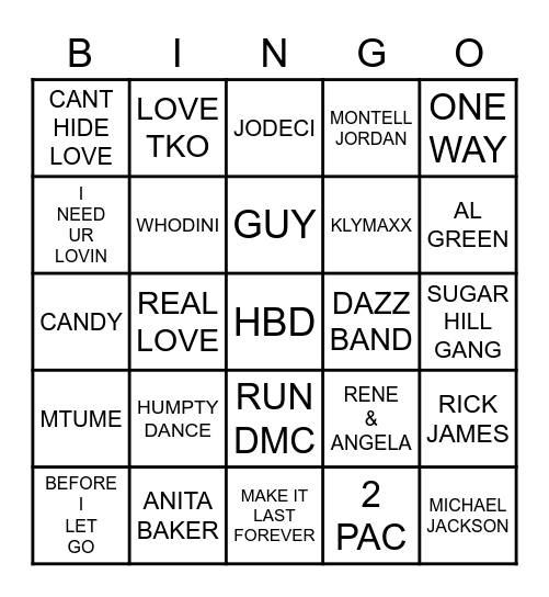 *****OLD SKOOL H100BD***** Bingo Card