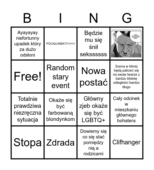 Co się stanie się Bingo Card