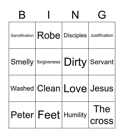 Preacher Bingo Card