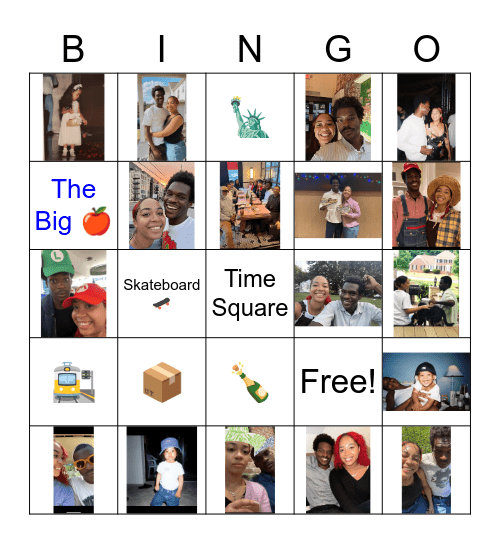 Moving On Up... Bingo Card